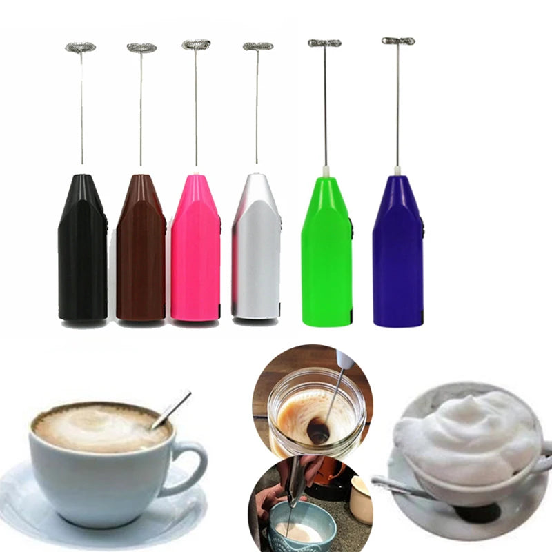 Kitchen Gadget Electric Handle Egg Beater Milk Stirrer Frother Foamer Coffee Whisk Mixer DIY Facial Mask Treater Juice Stirrer