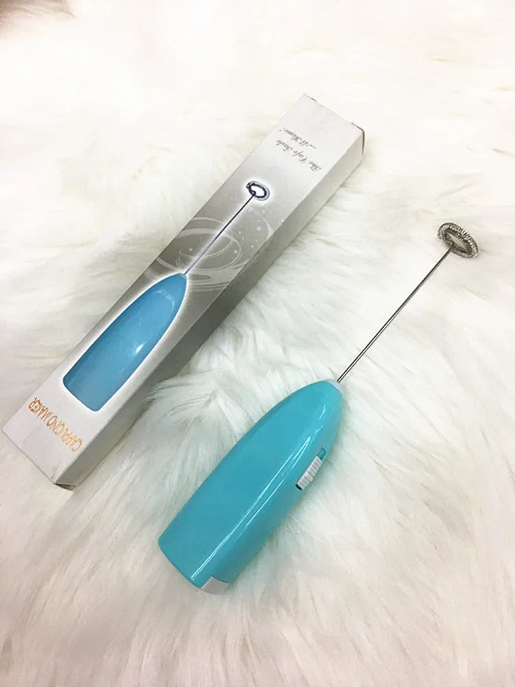 Kitchen Gadget Electric Handle Egg Beater Milk Stirrer Frother Foamer Coffee Whisk Mixer DIY Facial Mask Treater Juice Stirrer