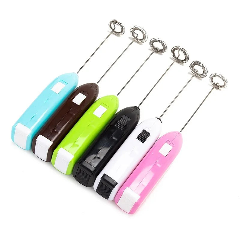 Kitchen Gadget Electric Handle Egg Beater Milk Stirrer Frother Foamer Coffee Whisk Mixer DIY Facial Mask Treater Juice Stirrer