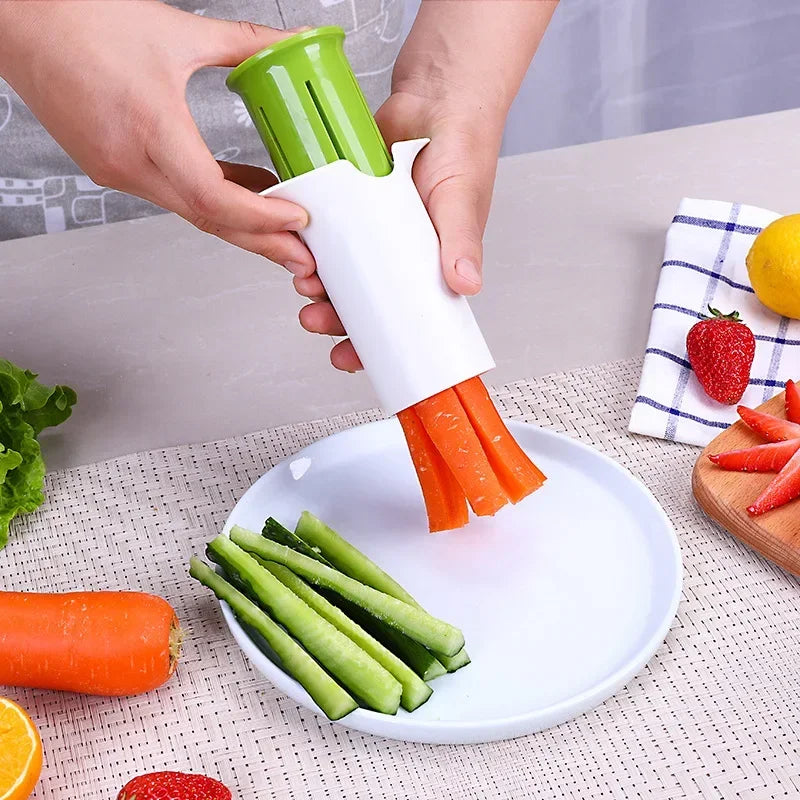 Kitchen Gadget Accessories Vegetable Cutters Fruit Kitchen Cucumber Carrot Divider Strawberry Slicer Splitter