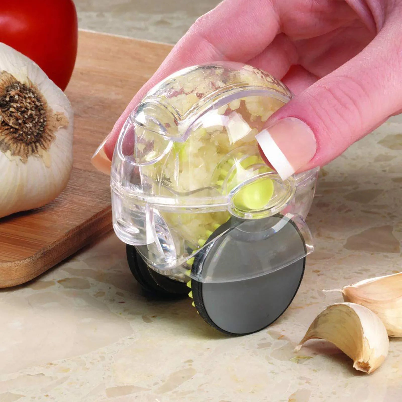 Kitchen Convenient Multi-function Small Tools Roller Garlic Chopper Manual Quick Ginger Masher Kitchen Practical Gadgets